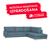 Dīvāns MERLIN SLEEPING (Labais stūris, izvelkams) (Zils)