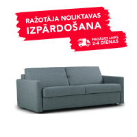 Dīvāns ELBEKO (Divvietīgs, izvelkams)(Gaiši zils)