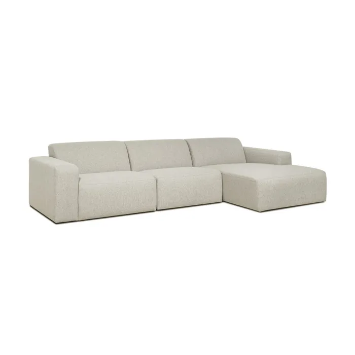 Modular corner sofa in a modern living room
