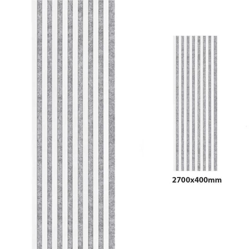 Koka sienas panelis 2700 x 400mm (Grey-White) (NOLIKTAVAS IZPĀRDOŠANA)