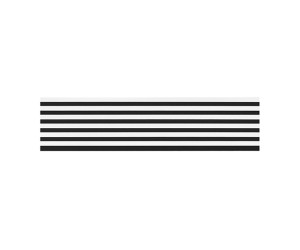 Wooden wall panel 2700 x 300mm (Black-White)