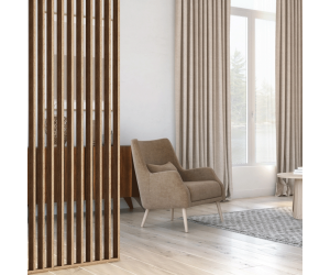 Lameļu koka siena 2750 x 580mm (OAK) (Brīvi stāvoša) Lameļu koka siena 2750 x 580mm (OAK) (Brīvi stāvoša)