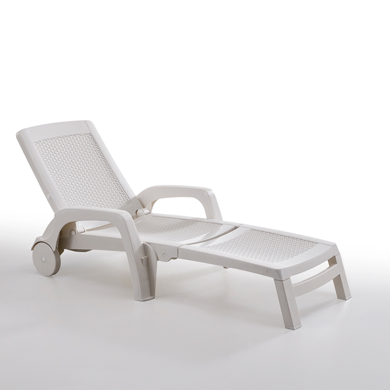 Sauļošanās krēsls Miami balts