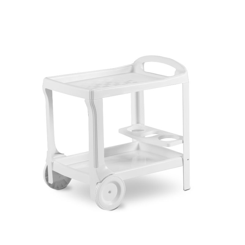 Food Trolley Borneo 52x68x70cm White