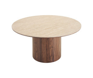 Ēdamgalds DELPHI — krāsa: travertīna imitācija / tumši brūna; 140 × 140 × 76 cm Ēdamgalds DELPHI — krāsa: travertīna imitācija / tumši brūna; 140 × 140 × 76 cm