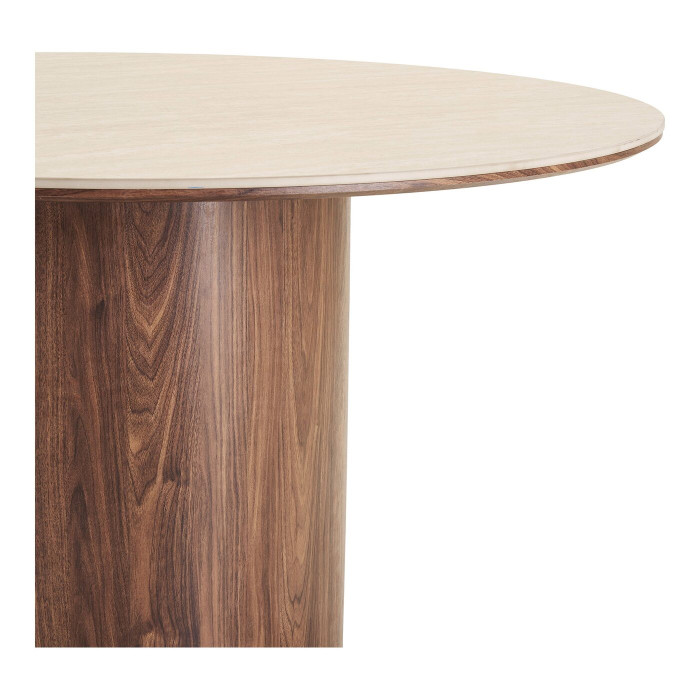 Ēdamgalds DELPHI — krāsa: travertīna imitācija / tumši brūna; 140 × 140 × 76 cm Ēdamgalds DELPHI — krāsa: travertīna imitācija / tumši brūna; 140 × 140 × 76 cm