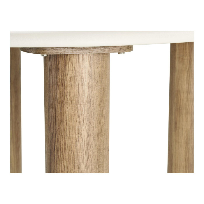 Ēdamgalds FONDI — krāsa: smilšu / brūna; 120 × 120 × 76 cm