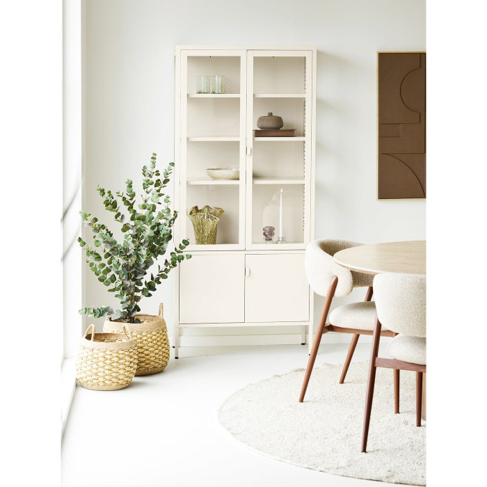 Витрина BRISBANE — цвет: молочно-белый; 35 × 80 × 180 см Витрина BRISBANE — цвет: молочно-белый; 35 × 80 × 180 см
