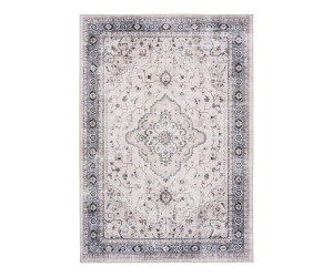 Paklājs HAVANA — krāsa: silti balta / bēša / dūmakaini zila; 300 × 200 cm