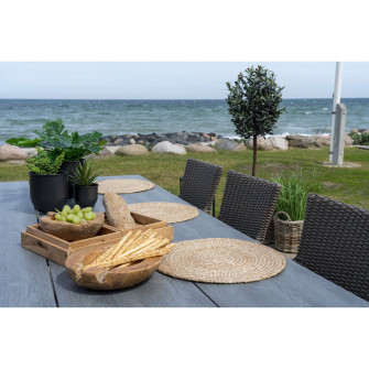 Galda paliktnis BOMBAY (4 gab. komplekts) — krāsa: dabīgs tonis; 38 × 38 × 0,5 cm Galda paliktnis BOMBAY (4 gab. komplekts) — krāsa: dabīgs tonis; 38 × 38 × 0,5 cm