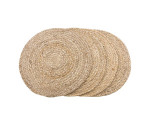 Galda paliktnis BOMBAY (4 gab. komplekts) — krāsa: dabīgs tonis; 38 × 38 × 0,5 cm