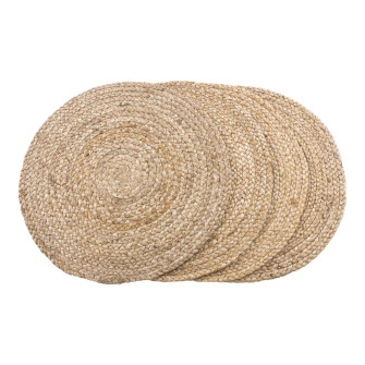 Galda paliktnis BOMBAY (4 gab. komplekts) — krāsa: dabīgs tonis; 38 × 38 × 0,5 cm Galda paliktnis BOMBAY (4 gab. komplekts) — krāsa: dabīgs tonis; 38 × 38 × 0,5 cm
