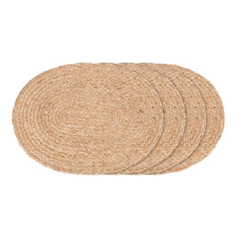 Galda paliktnis BOMBAY (4 gab. komplekts) — krāsa: dabīgs tonis; 45 × 35 × 0,5 cm