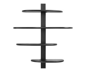 Настенная полка ALIANO — цвет: чёрный; 17,5 × 80 × 88 см
