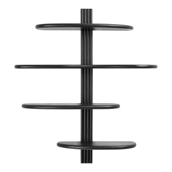Sienas plaukts ALIANO — krāsa: melna; 17,5 × 80 × 88 cm Sienas plaukts ALIANO — krāsa: melna; 17,5 × 80 × 88 cm