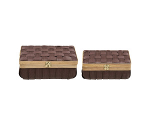 Basket MEDAN (set of 2) — colour: brown Basket MEDAN (set of 2) — colour: brown