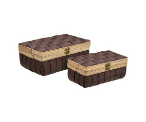 Basket MEDAN (set of 2) — colour: brown