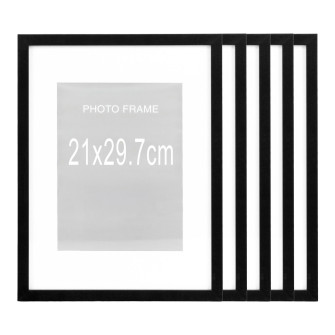 Attēla rāmis MARBELLA (5 gab. komplekts) — krāsa: melna; 30 × 21 × 1,8 cm Attēla rāmis MARBELLA (5 gab. komplekts) — krāsa: melna; 30 × 21 × 1,8 cm