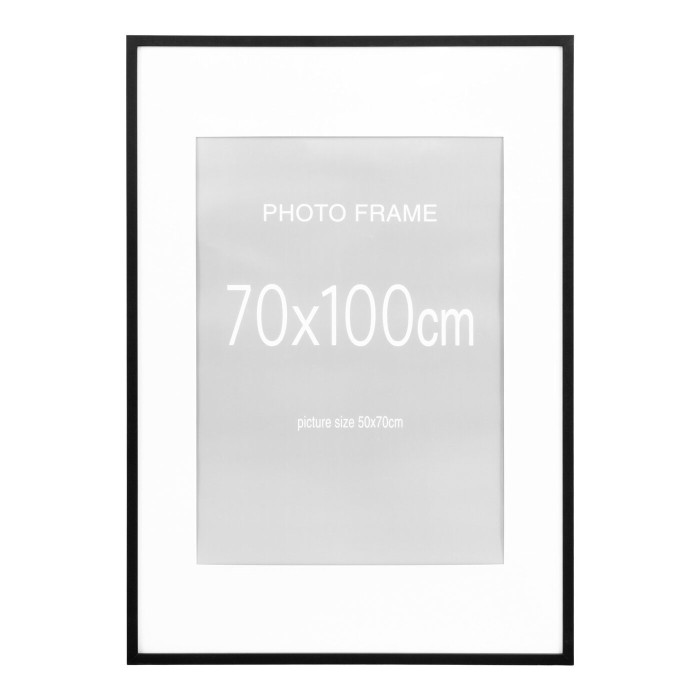 Attēla rāmis MARBELLA (5 gab. komplekts) — krāsa: melna; 100 × 70 × 1,8 cm