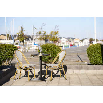 Bistro galds 7501176 — krāsa: balta / melna Bistro galds 7501176 — krāsa: balta / melna