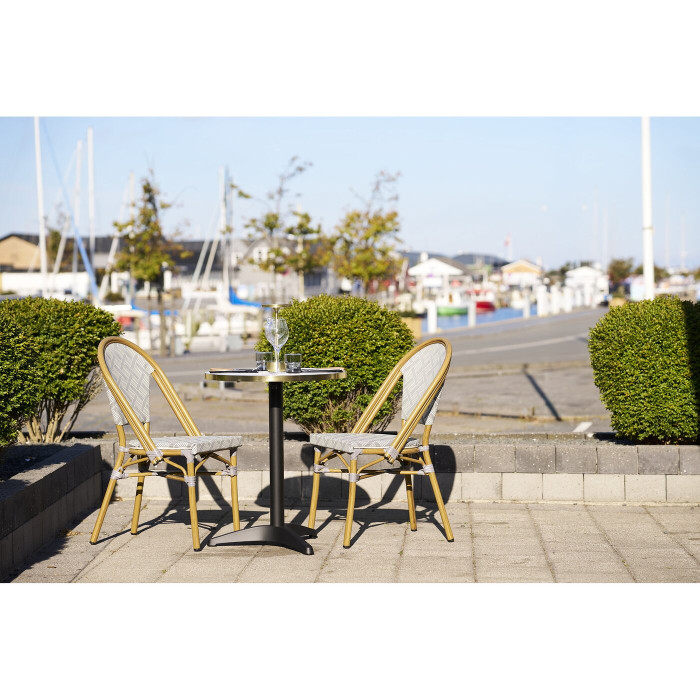 Bistro galds 7501176 — krāsa: balta / melna Bistro galds 7501176 — krāsa: balta / melna