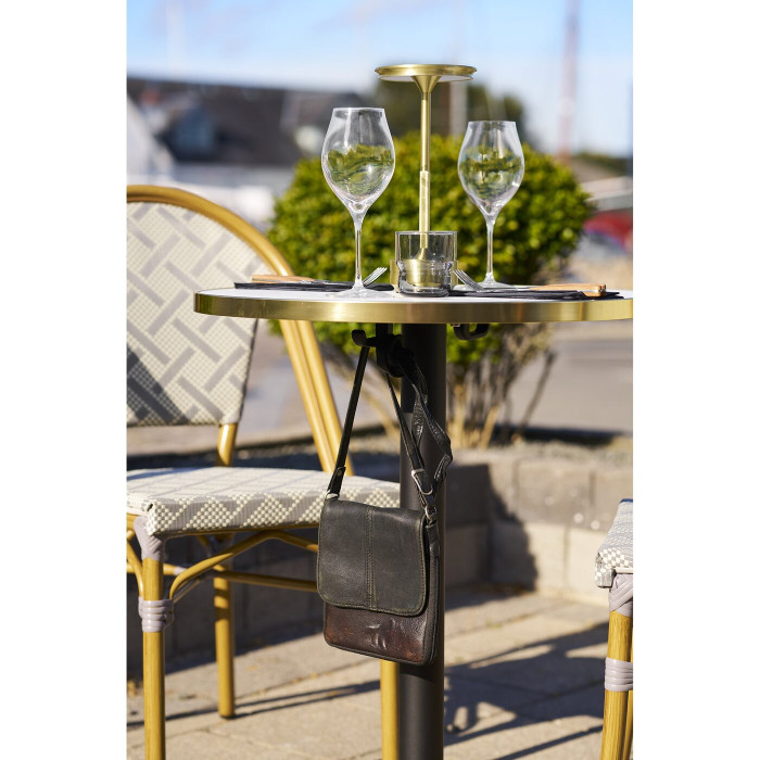 Bistro galds 7501176 — krāsa: balta / melna Bistro galds 7501176 — krāsa: balta / melna