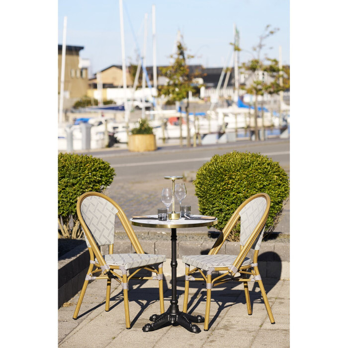 Bistro galds 7501177 — krāsa: balta / melna