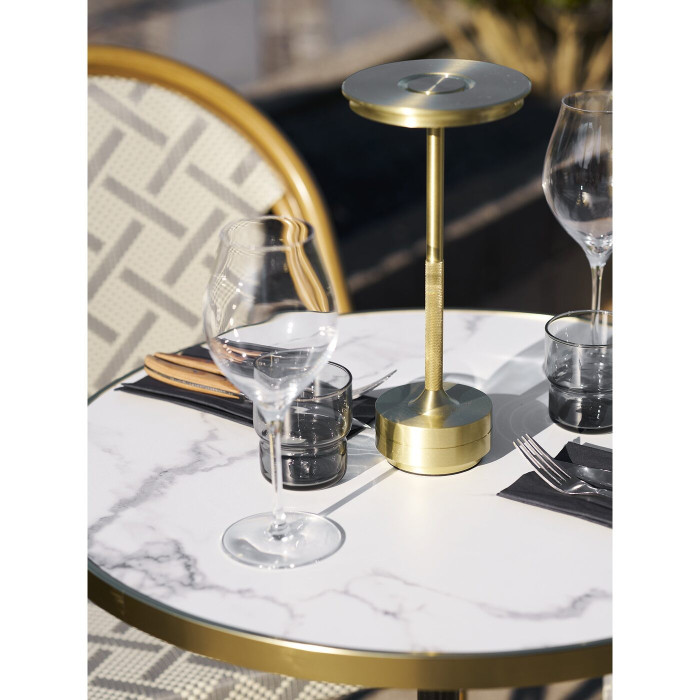 Bistro galds 7501177 — krāsa: balta / melna
