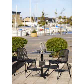 Bistro galds 7501181 — krāsa: pelēka / melna Bistro galds 7501181 — krāsa: pelēka / melna