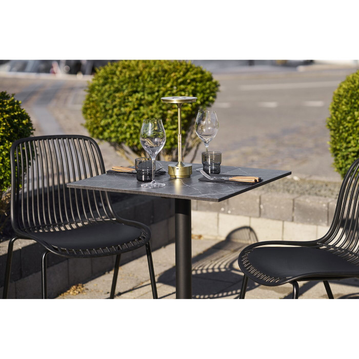 Bistro galds 7501181 — krāsa: pelēka / melna Bistro galds 7501181 — krāsa: pelēka / melna