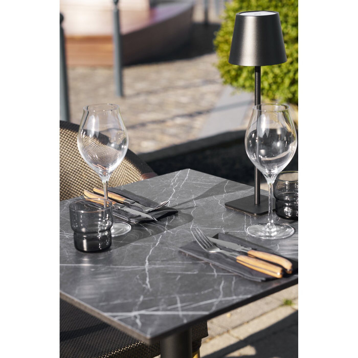 Bistro galds 7501182 — krāsa: pelēka / melna Bistro galds 7501182 — krāsa: pelēka / melna