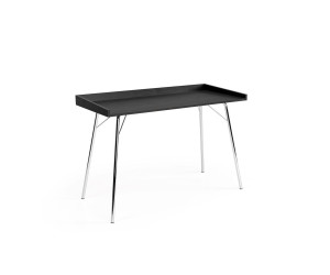 Rašomasis stalas Rayburn — juodas ąžuolas / chromas