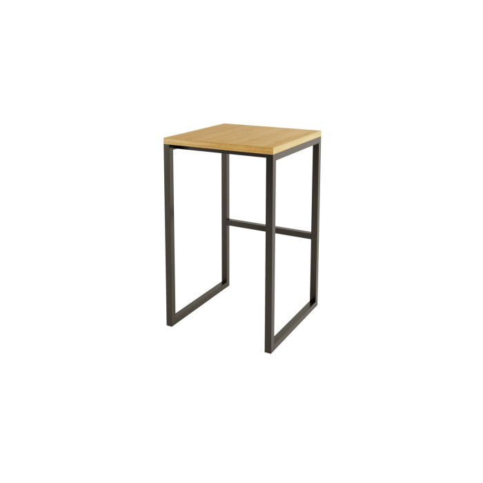 Augsta taburete Frame High — ozola tonis / melns Augsta taburete Frame High — ozola tonis / melns
