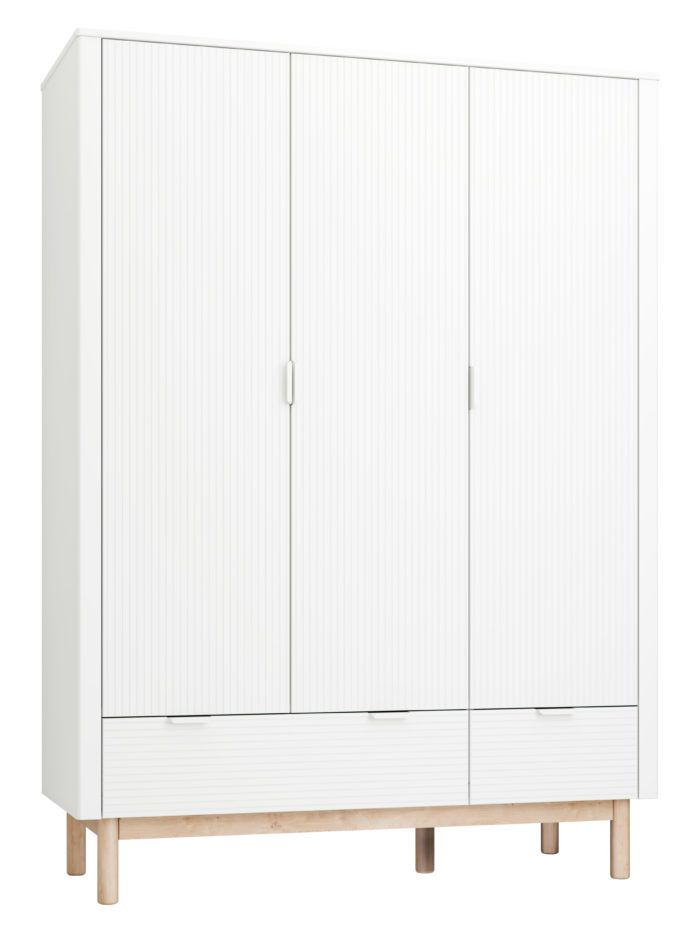 Drēbju skapis ar 3 durvīm (Stripe